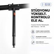 Stüdyo Teknik 50Cm Tekerlekli Distans