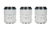 Sirui Sniper 23mm, 33mm & 56mm F1.2 Lens Kiti (E Mount, Beyaz)