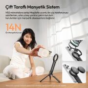 Ulanzi MA57 4 in 1 Manyetik Carabinerli Mini Telefon Tutucu Tripod Stand Siyah - S007