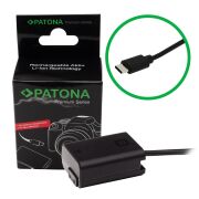 Patona 9413 Sony NP-FW50 İçin  USB-C Girişli Kukla Pil Adaptörü