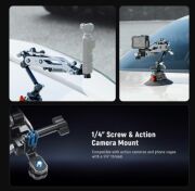 NEEWER GA022 Esnek Hidrolik Boom Kolu Vantuzu (GoPro Hero, DJI Osmo Pocket 3, Insta360 Uyumlu)