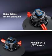 NEEWER GA022 Esnek Hidrolik Boom Kolu Vantuzu (GoPro Hero, DJI Osmo Pocket 3, Insta360 Uyumlu)