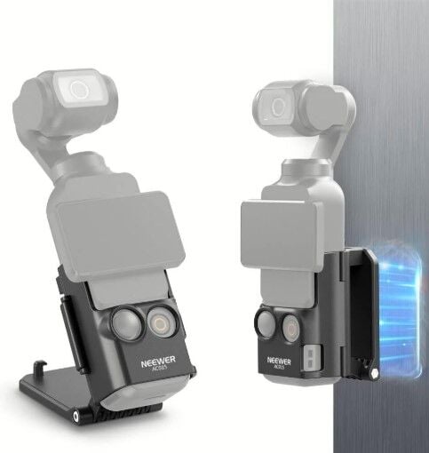 NEEWER BASICS AC015 Manyetik Kamera Montajı (DJI Osmo Pocket 3 Uyumlu, 180° Dönebilir)