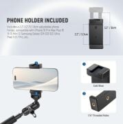 NEEWER UA057 22'' (55 cm) Mafsallı Magic Arm Süper Kelepçe ve Telefon Tutucu Kiti