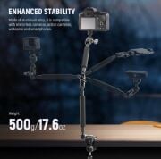 NEEWER UA057 22'' (55 cm) Mafsallı Magic Arm Süper Kelepçe ve Telefon Tutucu Kiti