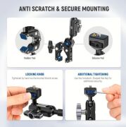 NEEWER UA057 22'' (55 cm) Mafsallı Magic Arm Süper Kelepçe ve Telefon Tutucu Kiti