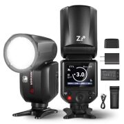 Neewer Z2PRO-C Canon Uyumlu 76W Yuvarlak Kafa Akülü Tepe Flaşı