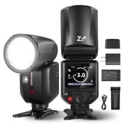 Neewer Z2PRO-S Sony Uyumlu 76W Yuvarlak Kafa Akülü Tepe Flaşı