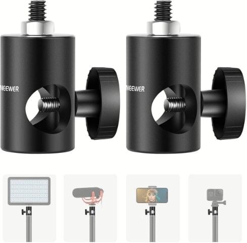 NEEWER ST12 Hızlı Adaptör Dönüştürücü - Işık Standı Uç Adaptörü (2'li Paket)