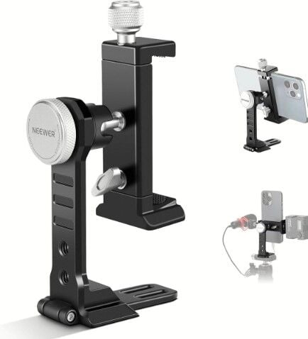 NEEWER PA002 Alüminyum Alaşımlı Döndürülebilir Akıllı Telefon Tripod Adaptörü