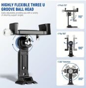 NEEWER PA002 Alüminyum Alaşımlı Döndürülebilir Akıllı Telefon Tripod Adaptörü