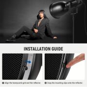 NEEWER FR30 11.6''/29.5cm Deep Focus Reflektör ve Petek Seti