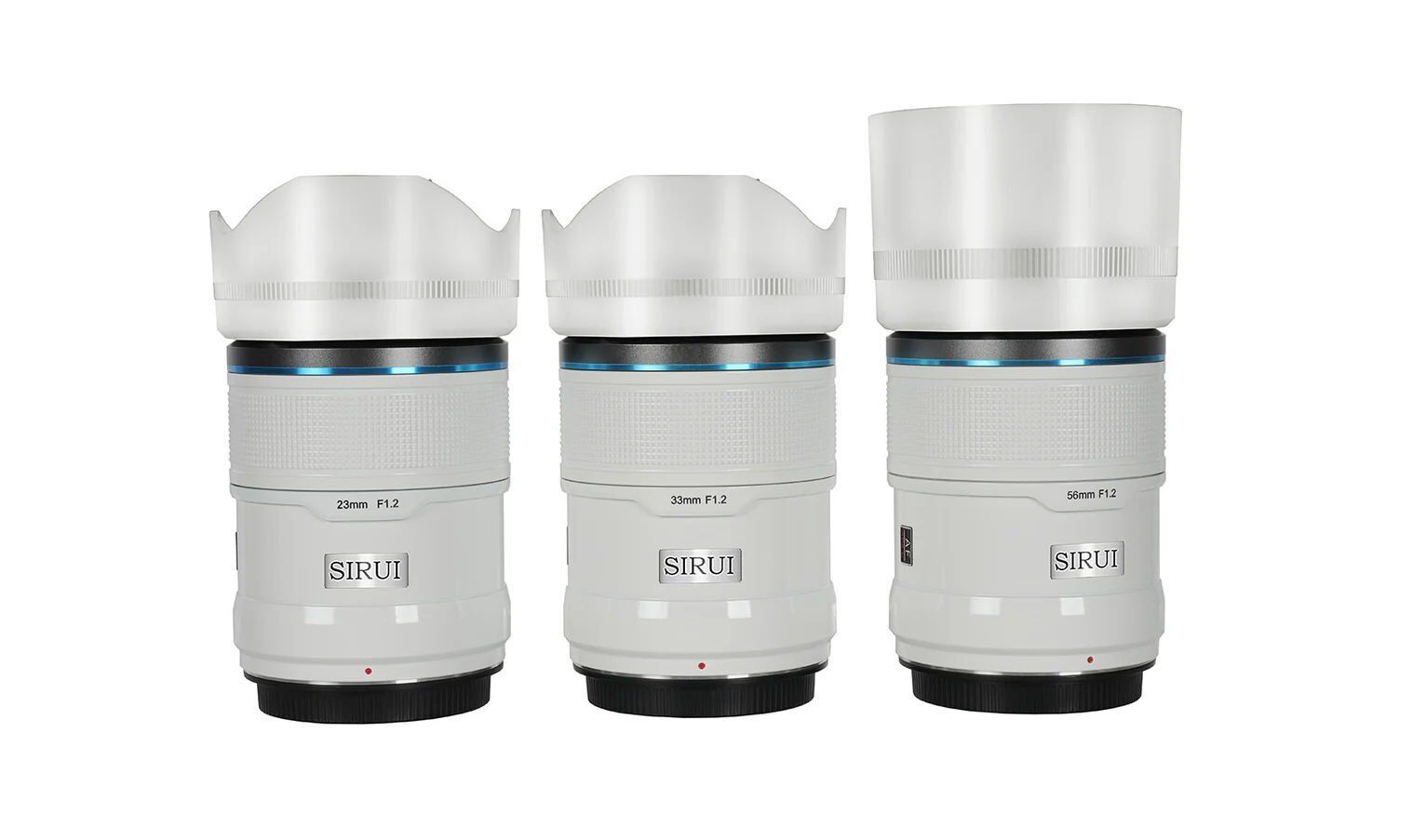 Sirui Sniper 23mm, 33mm & 56mm F1.2 Lens Kiti (E Mount, Beyaz)
