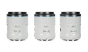 Sirui Sniper 23mm, 33mm & 56mm F1.2 Lens Kiti (E Mount, Beyaz)