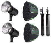PATONA 4275 LED 80W RGB Hızlı Kurulum  60cm Octagon Softbox Fotoğraf ve Video Işığı Çiftli Kit