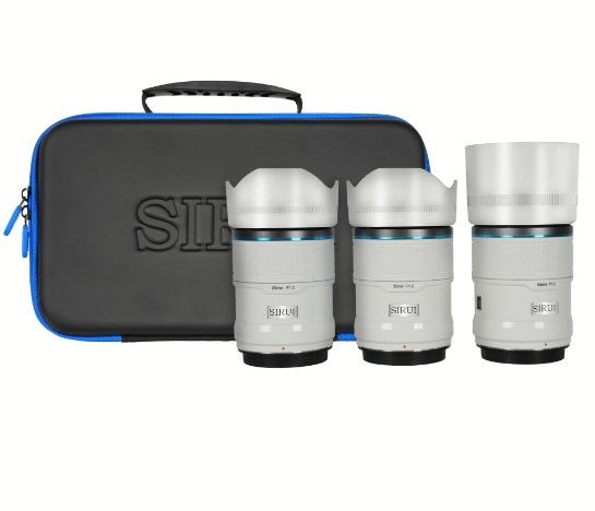 Sniper 23mm, 33mm & 56mm F1.2 APSC Auto-Focus Lens Kit   E Mount, White