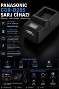 PDX Panasonic CGR-D28S Şarj Cihazı | Güvenli Şarj | Panasonic Uyumlu