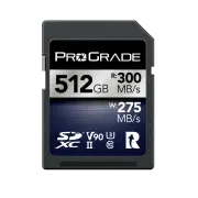 ProGrade Digital 512GB SDXC UHS-II V90 Iridium SD Hafıza Kartı