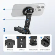 DS031 Profesyonel Manyetik Telefon Tripod Bağlantı Aparatı
