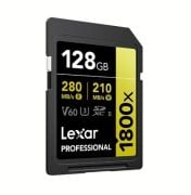 Lexar 128GB 1800x Profesyonel UHS-II SDXC Hafıza Kartı (GOLD Serisi)