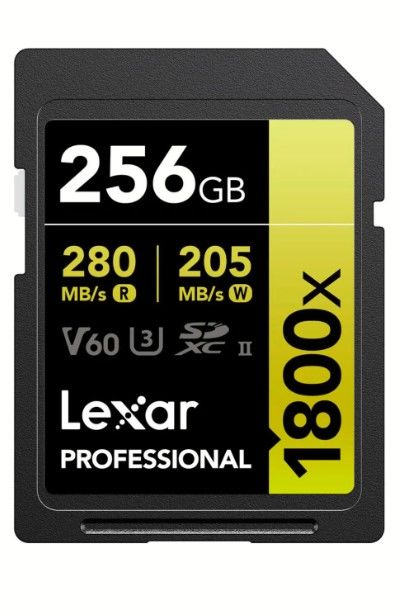 Lexar 256GB Profesyonel 1800x UHS-II SDXC Hafıza Kartı