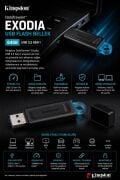 Kingston DataTraveler Exodia USB Flash Bellek 64GB | USB 3.2