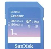 Sandisk Creator 1tb SDSDXEP-1T00-GNCIS 280MB/S Uhs-Iı Sdxc 6k-4k UHD V60 Hafıza Kartı