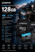 Kingston Canvas Go Plus microSD 128GB | 4K Uyumlu