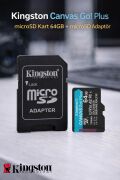 Kingston Canvas Go Plus microSD 64GB | 4K Uyumlu