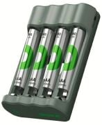 GP B441 USB Pil Şarj Cihazı 4 Adet 950mAh AAA İnce Pilli Set