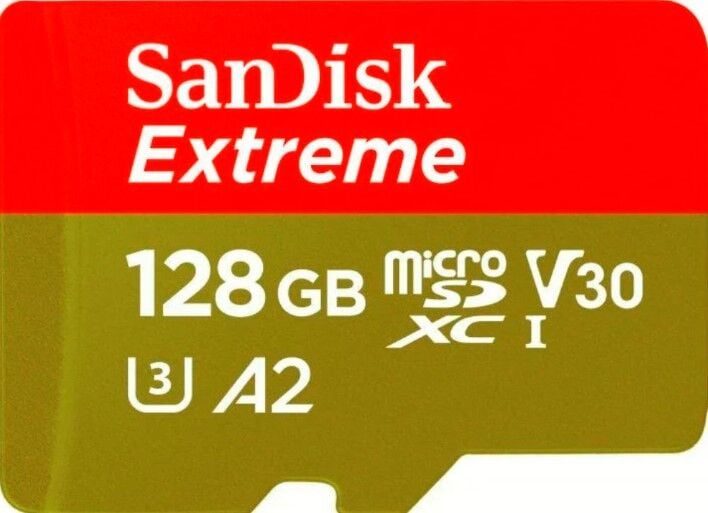 SanDisk Extreme 128GB 190/90MB/s microSDXC UHS-1 A2 4K Hafıza Kartı