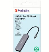 Verbatım  Usb-C Pro 8 Port Çok Bağlantılı Hub Cmh-08