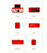 Yashica x Hello Kitty Funtastic Anahtarlık Kamera (Classic Hello Kitty)