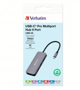 Verbatim VERBATIM  USB-C PRO 9 PORT HUB CMH-09