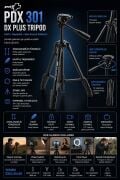 PDX 301 DX Plus Tripod | Hafif ve Dayanıklı | Günlük Kullanım