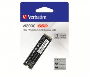 VERBATIM 1TB VI3000 M.2 NVME PCIE GEN 3 SSD (Okuma 3300MB/sn. - Yazma 3000MB/sn.)