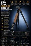 PDX Heracles 405 Tripod Kit | 20kg Kapasiteli Profesyonel Tripod