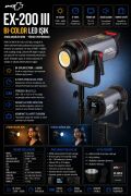 PDX EX-200 III Bi-Color LED Işık | Ayarlanabilir Renk | Video ve Stüdyo
