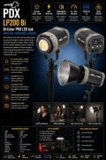 PDX LP-200 Bi-Color PRO LED Işık | Yüksek Güç | Profesyonel Stüdyo