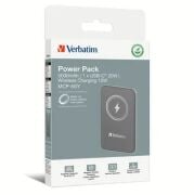 Verbatim 5000 Mah Manyetik Kablosuz (Magsafe) 15W Powerbank 20W PD Gri Renk Kablo Dahil