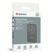 Verbatim 10000 Mah Manyetik Kablosuz (Magsafe) 15W Powerbank 20W PD Gri Renk Kablo Dahil