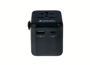 Verbatim Evrensel Seyahat Şarj Adaptörü UTA-02 20W 1 x Usb-A 1x Usb-C