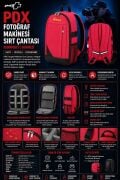 PDX Fotoğraf Makinesi Sırt Çantası | for Nikon | Kırmızı