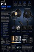 PDX COBAC 300A LED Işık | 300W | Bi-Color Profesyonel Stüdyo Işığı