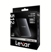 Lexar 512 GB SL 500 portable SSD 2000 mb/sn