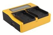 Patona 7557 İkili LCD Ekranlı USB Şarj Aleti NP-FP50 NP-FH50 FV100 için