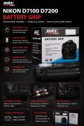 PDX Nikon D7100 D7200 Battery Grip | Ergonomik | Stabil Kullanım