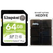 Kingston 64GB 100MB/s V10 SD Hafıza Kartı