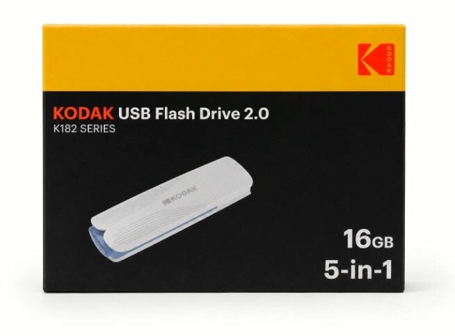 Kodak 16GB 2.0 USB Bellek 5'li Paket (K182