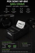 PDX Sony NP-BN1 Şarj Cihazı | Kompakt | Sony Uyumlu